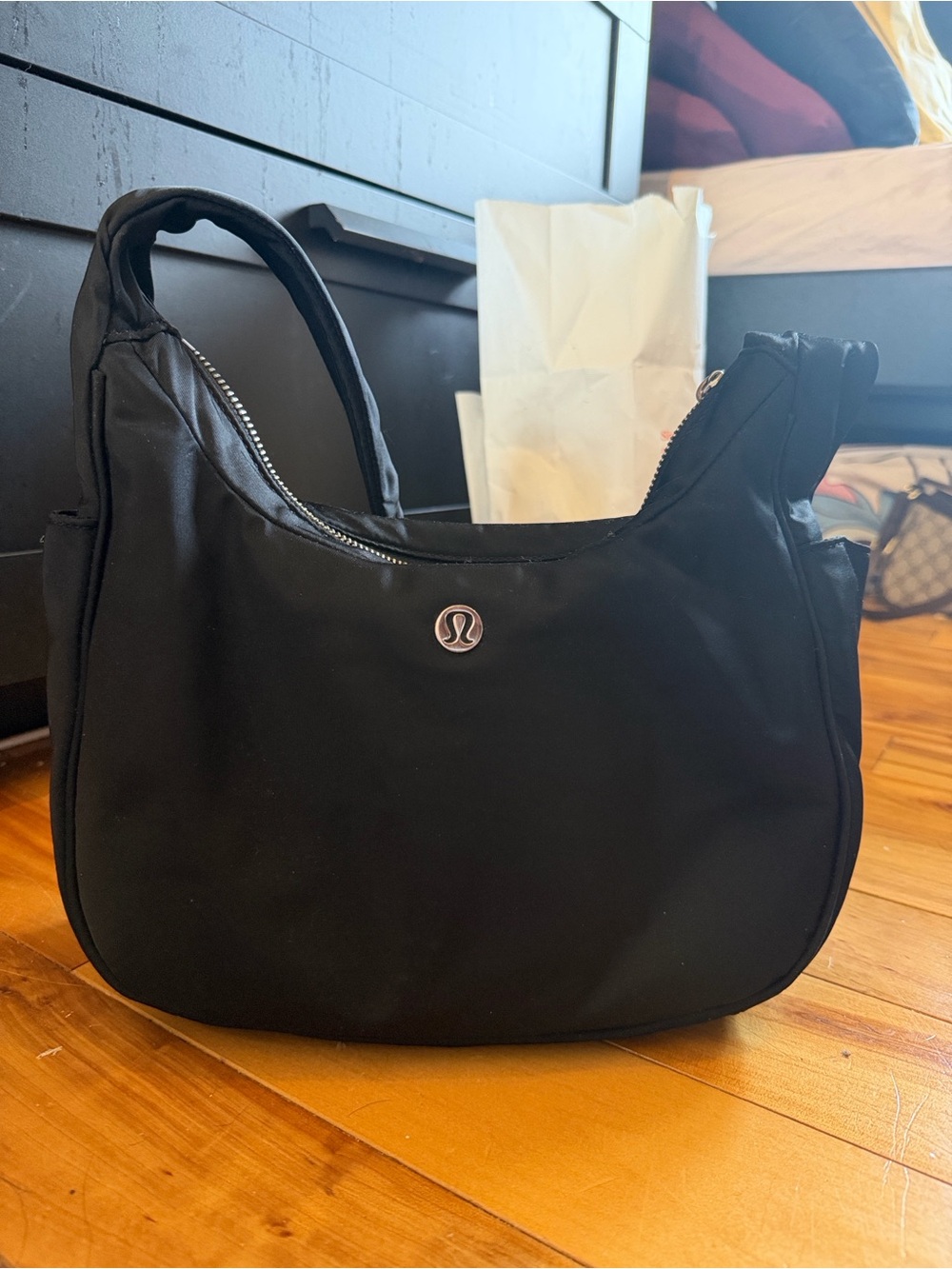 lululemon athletica Black Shoulder Hobo Bag